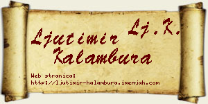 Ljutimir Kalambura vizit kartica